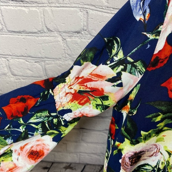 Umgee Boho Floral Peasant Dress size Medium - Picture 6 of 15